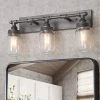 Lighting LNC Linear Mason Jar Sconce - 3 Lights-Open Box 1 Lighting LNC Linear Mason Jar Sconce - 3 Lights-Open Box