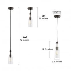 Hot Sale LNC Glass Bottle Pendant