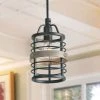 LNC Faux-Wood Cage Pendant Hot Sale