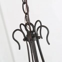 LNC Simple Metal Chandelier - 5 Lights-Open Box