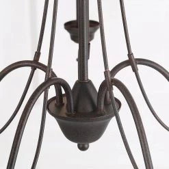 LNC Simple Metal Chandelier - 5 Lights-Open Box