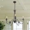Modern Hot Sale LNC Simple Metal Chandelier - 5 Lights