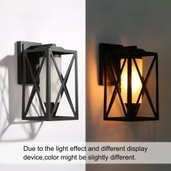 LNC Frosted Shade Wall Sconce