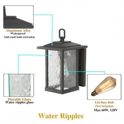 LNC Textured Glass Wall Sconce-Clearance Lighting