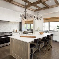 LNC Metal Chandelier With Crystal Drop - 3 Lights Hot Sale