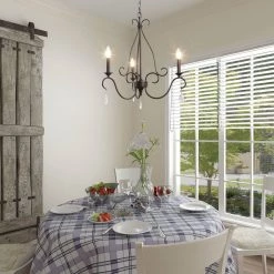 LNC Metal Chandelier With Crystal Drop - 3 Lights Hot Sale