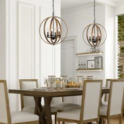 Hot Sale LNC Orb Geometric Chandelier Light - 4 Lights