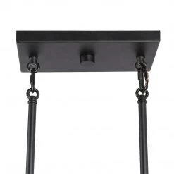 Lighting LNC Square Wood Chandelier Light - 5 Lights-Clearance