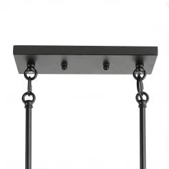 Lighting LNC Linear Wood Chandelier -Open Box 17 Lighting LNC Linear Wood Chandelier -Open Box