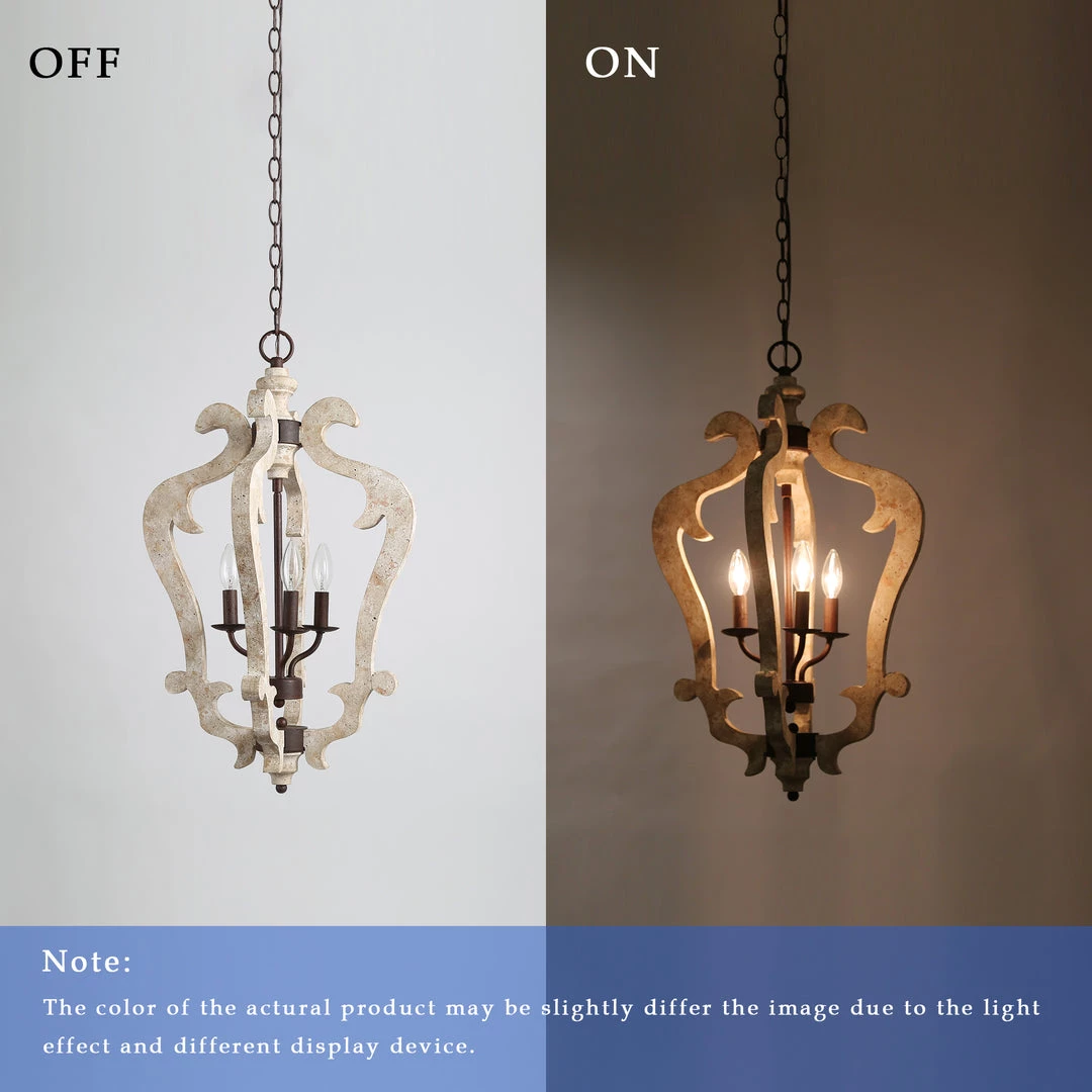 LNC Distressed Wood Lantern - 3 Lights Hot Sale 9 LNC Distressed Wood Lantern - 3 Lights Hot Sale