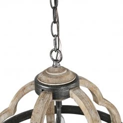 Hot Sale LNC Distressed Globe Geometric Lantern - 3 Lights