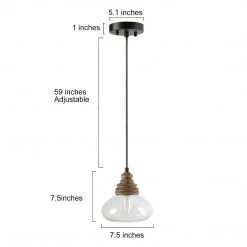Google Hot Sale LNC Squash Glass Pendant Light