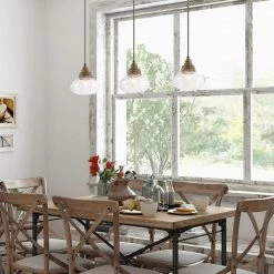 Google Hot Sale LNC Squash Glass Pendant Light