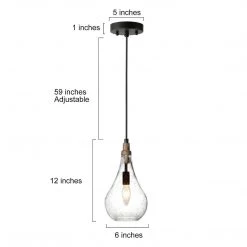 LNC Water Drop Pendant Light-Open Box