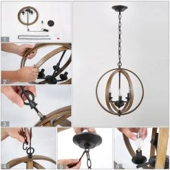 Google LNC Orb Geometric Chandelier Light - 3 Lights Hot Sale