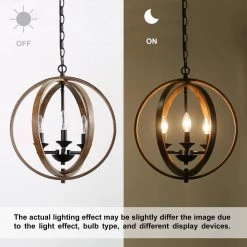 Google LNC Orb Geometric Chandelier Light - 3 Lights Hot Sale
