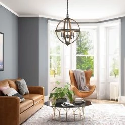 Hot Sale LNC Globe Orb Geometric Chandelier - 4 Lights