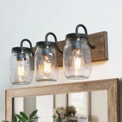 Hot Sale LNC Mason Jar Light - 3 Lights