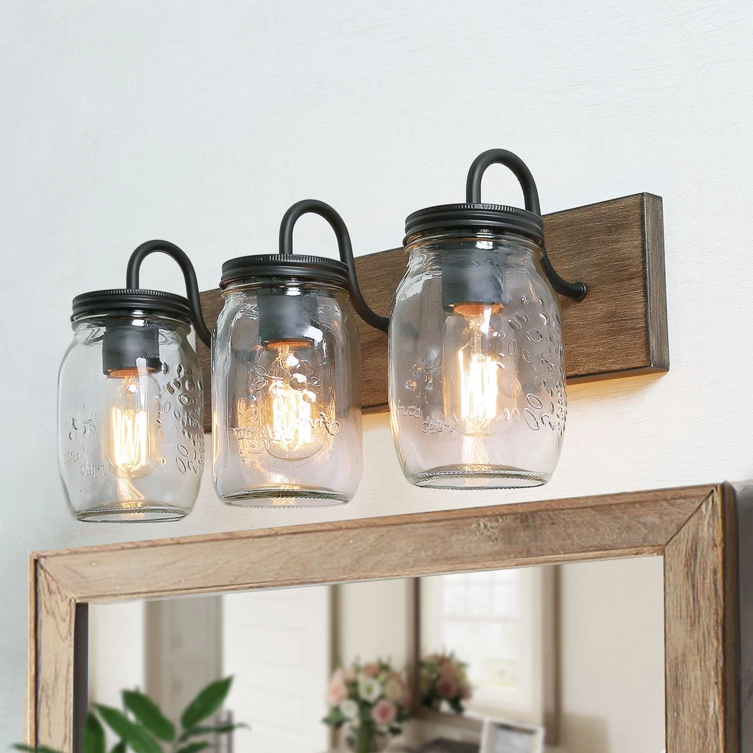 Hot Sale LNC Mason Jar Light - 3 Lights 3 Hot Sale LNC Mason Jar Light - 3 Lights
