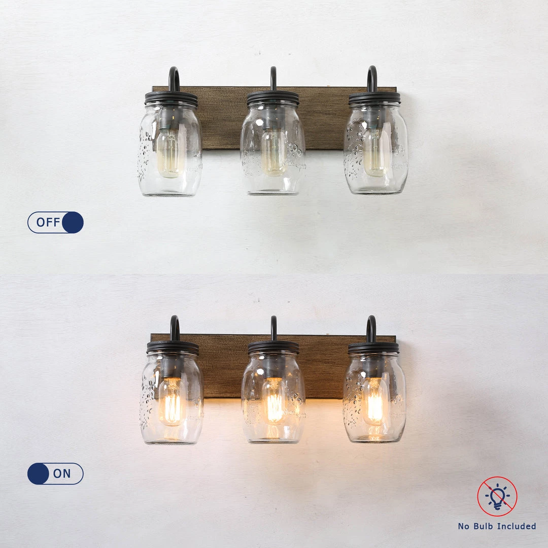 Hot Sale LNC Mason Jar Light - 3 Lights 11 Hot Sale LNC Mason Jar Light - 3 Lights