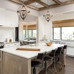 LNC Rustic Farmhouse Chandelier-Open Box