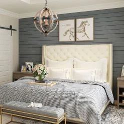 LNC Rustic Farmhouse Chandelier-Open Box