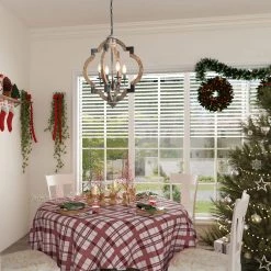 LNC Farmhouse And Rustic Lantern- 4 Lights