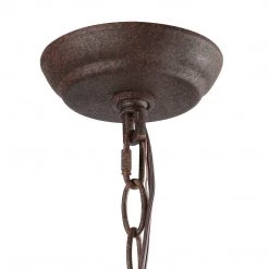 LNC Simple Round Lantern Chandelier Light - 4 Lights-Open Box Lighting