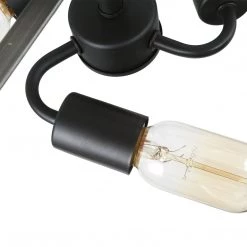 LNC Frame Drum Chandelier Light - 3 Lights-Clearance