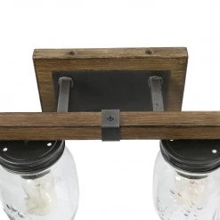 LNC Mason Jar Vanity Light-Open Box Lighting