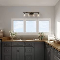 LNC Mason Jar Vanity Light