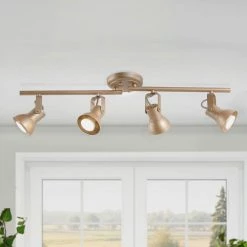 Uolfin LNC Gold Track Light-4 Lights-Clearance Lighting
