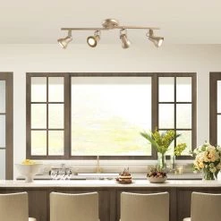 Uolfin LNC Gold Track Light-4 Lights-Clearance Lighting