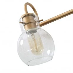 Modern Lighting LNC Gold Clear Glass Wall Sconce - 3 Lights 17 Modern Lighting LNC Gold Clear Glass Wall Sconce - 3 Lights