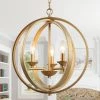 Hot Sale LNC Modern Gold Orb Chandeliers- 3 Lights