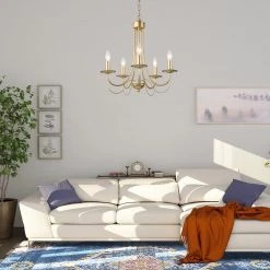 LNC Modern French Country Style Chandelier-6 Lights 16 LNC Modern French Country Style Chandelier-6 Lights