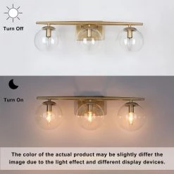 Modern LNC Elegent 3-light Bath Light Lighting 17 Modern LNC Elegent 3-light Bath Light Lighting