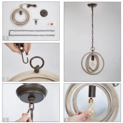 LNC One-light Farmhouse Pendant Light