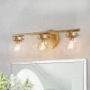 Modern LNC Gold Vanity With Orb Glasses Lighting