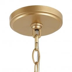 Uolfin LNC Gold Geometric Chandelier - 4 Lights