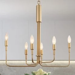 LNC HOME Sales 36 LNC Modern French Parlor Chandelier-6 Lights
