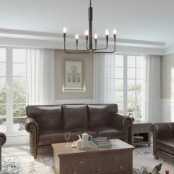 LNC Modern French Parlor Chandelier-6 Lights