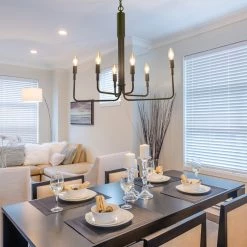 LNC Modern French Parlor Chandelier-6 Lights