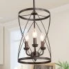 Google Lighting LNC Rustic Cylindrical Drum Chandelier - 3 Lights 1 Google Lighting LNC Rustic Cylindrical Drum Chandelier - 3 Lights