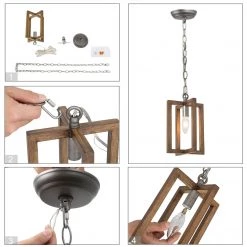 LNC Geometric Pendant Light - 1 Light Hot Sale