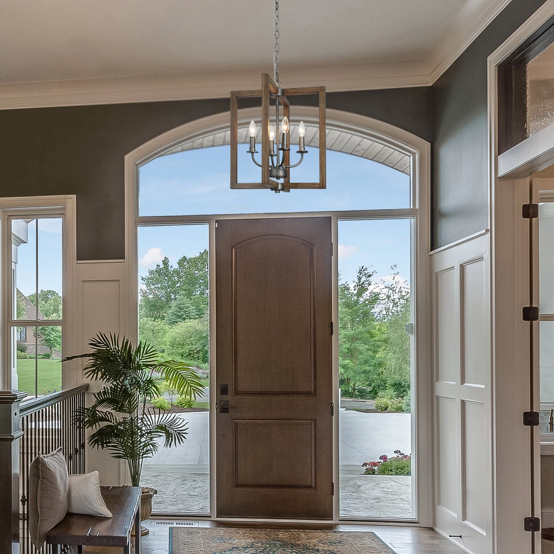 LNC Square Frame Chandeliers - 4 Lights 5 LNC Square Frame Chandeliers - 4 Lights