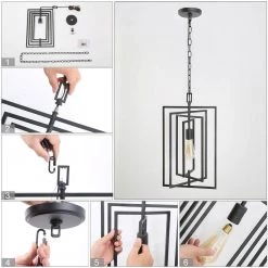 Modern LNC Geometric Pendant Light - 1 Light