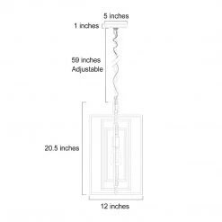 Modern LNC Geometric Pendant Light - 1 Light