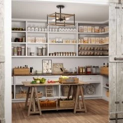 Lighting LNC Geometric Box Semi-flush Light-Open Box