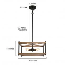 Uolfin LNC Geometric Box Chandelier-Clearance